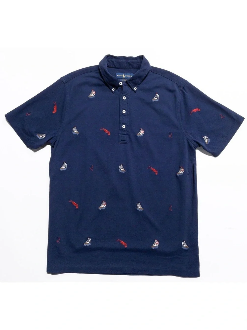 Polo by Ralph Lauren Embroidered Knit Oxford Shirt